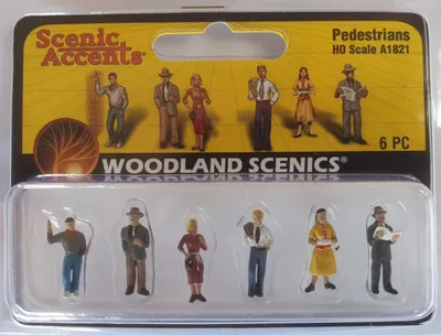 Figuren-Set Fußgänger H0 1:87, 16 g, Kunststoff