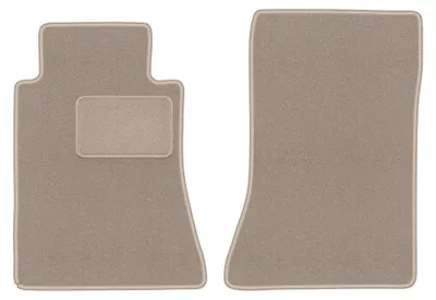 Image de Tapis avant en moquette pour Mercedes E W124 1984-1997 (coupé) – 2 pièces, beiges, sur mesure – Wielganizator LUX