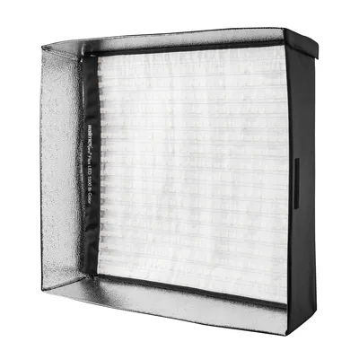 Produktbild von Walimex pro Softbox für Flex LED 1000 Bi Color Leuchte, hochwertige Soft Box 65 x 50 x 10 cm mit Frontdiffusor, leichter Aufbau ideal für Fotostudio