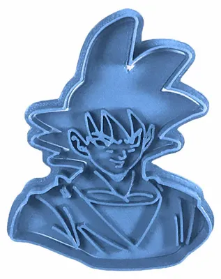 Ausstechform Goku Dragon Ball, blau, 1 Stück, PLA