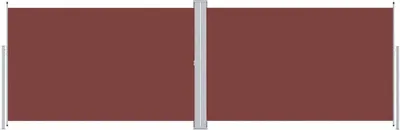Obrázek produktu pro vidaXL Boční výsuvná markýza hnědá 200x600 cm