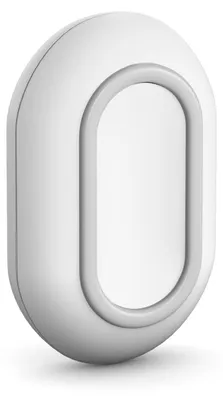 Produktbild von GOLIATH Basic Alarm | Panikknopf | Eine Tasten | Fehlaktivierungsschutz | IP54 | Weiß | PanikKnopf