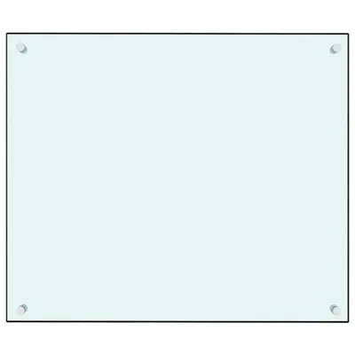 Produktbild von vidaXL Küchenrückwand Weiß 70x60 cm Hartglas