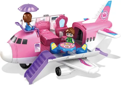 Image de Avion avec figurines 34 cm