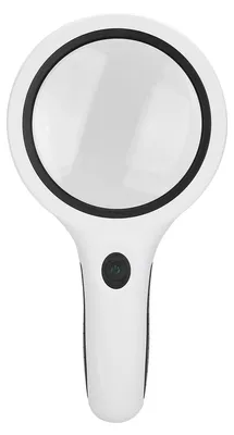 Image de Loupe de lecture avec 18 LED, lumière chaude et froide réglable, double lentille