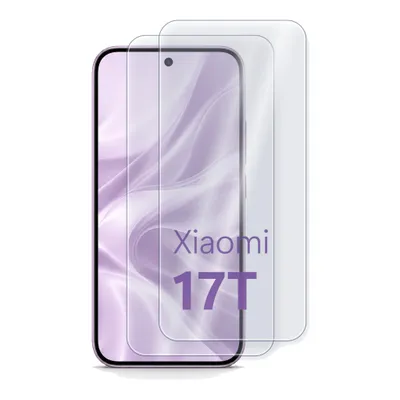 Imagen del producto de H Hardy Cristal híbrido para Xiaomi 17T, antiastillas 7H, pack de 2