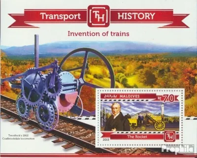 Produktbild von Briefmarken Malediven 2015 Mi Block 763 (kompl. Ausg.) postfrisch Züge