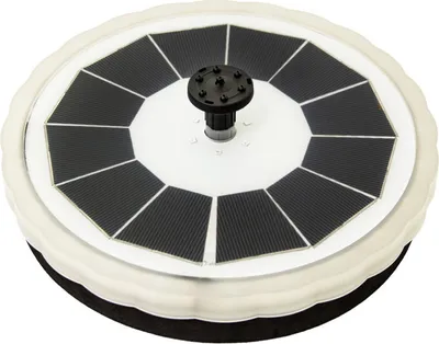 Image de 4iQ Pompe solaire de jardin Fontaine SUNLIGHTSonnenbrunnen FI 200mm, 17 LED's