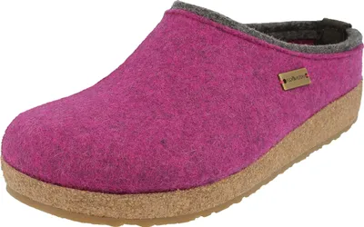 Produktbild von Haflinger Damen Pantoffel Wollfilz Hausschuh Grizzly Kris 711056, Größe:40 EU, Farbe:Pink