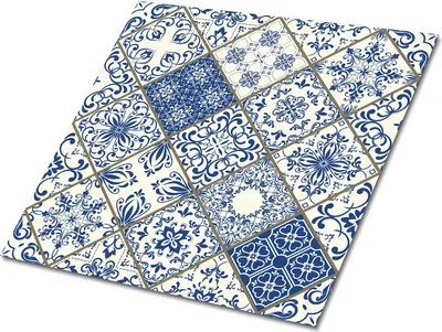 Produktbild von Selbstklebende Platten 30x30 cm Wandpaneele 9 Stück im Set Wanddeko - Portugiesisches Muster