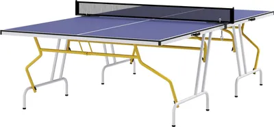 Produktbild von Tischtennisplatte Tischtennistisch In Viertel Klappbar Mit Tischtennisnetz, 2 Tischtennisschlägern, 3 Bällen, Blau