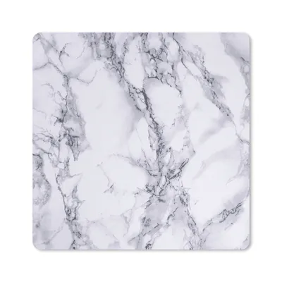 Obrázek produktu pro Podložka pod myš - Mramor - Žíly - Černá - 20x20cm - Podložka pod myš