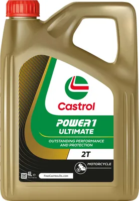 Produktbild von Motoröl Castrol POWER1 ULTIMATE 2-Takt teilsynthetisch 4 l API TC für Motorräder