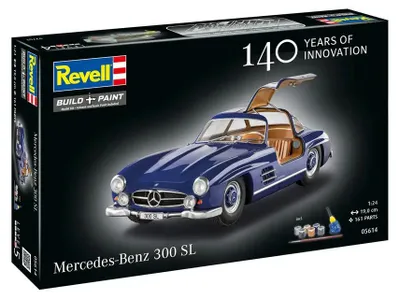 Produktbild von Revell 05614 - 1/24 Geschenkset Mercedes-Benz 300 SL "140 Jahre MB" - Neu