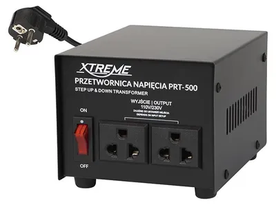 Imagen del producto de Convertidor de voltaje de 230V a 110V, modelo PRT-500W