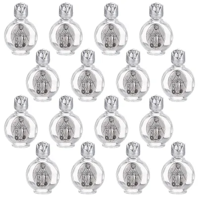 16 leere Glasfläschchen 15 ml nachfüllbar für Öle & Dekoration