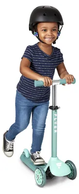 3-Rad-Scooter grün-blau, verstellbarer Lenker, bis 44 kg