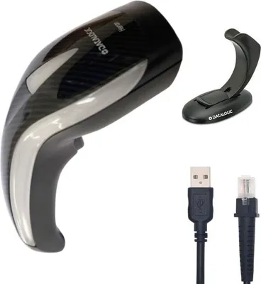 Produktbild von Datalogic Heron HD3130, 1D, Multi-IF, Kit (USB), schwarz