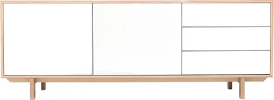 Produktbild von Miliboo - Sideboard skandinavisch Holz Weiß 195 cm SID