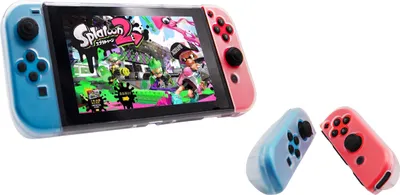 Produktbild von 6in1 Schutzhülle Hardcover mit Bildschirmschutz passend für Nintendo Switch