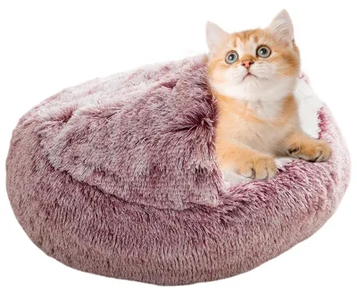 Produktbild von Dekorativer Katzenkorb mit Plüsch und Katzenzelt