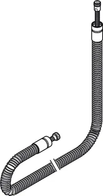 Produktbild von HANSGROHE 94147000 Secuflex und Brauseschlauch lang