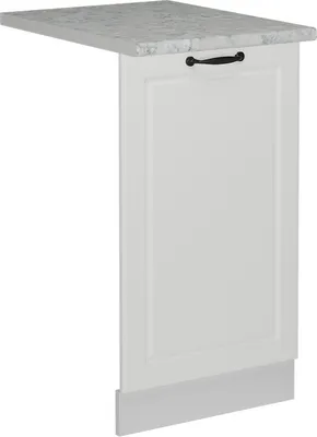 Produktbild von Geschirrspülblende Vicco R-Line Weiß Landhaus 45 cm , AP Marmor, Model 55069