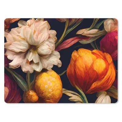 Produktbild von MuchoWow® Mauspad Mousepad Blumen - Pflanzen - Weiß 23x19 cm - Mousepads - Maus Mat - Pad - Mausunterlage - Schreibtischunterlage - Mauspad