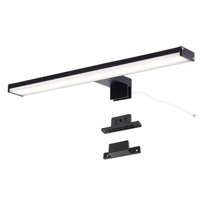 Productafbeelding van ALPINALUZ LED spiegelverlichting voor de badkamer, 10W, 4000K, 1050 lm, 40 cm, zwart aluminium en polycarbonaat, IP44