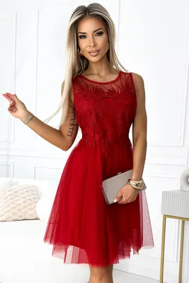 Produktbild von Kleid NUMOCO CATERINA 522-3 ROT Größe: Einheitsgröße