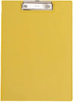 Produktbild von MAUL Schreibmappe A4 Hochformat Karton Folie gelb