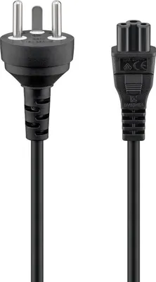Obrázok produktu pre Goobay 30857, 2 m, Zástrčka typu K, C5 zviazané, H05VV-F3G, 250 V