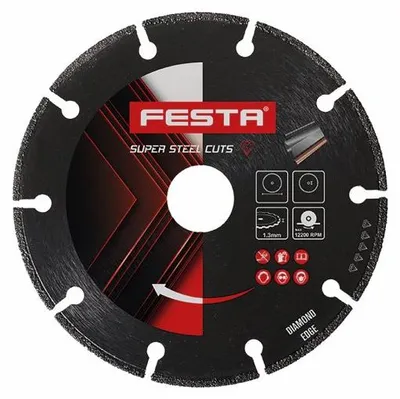 Obrázek produktu pro Kotouč diamantový FESTA na kov 230x2x22.2mm 21308