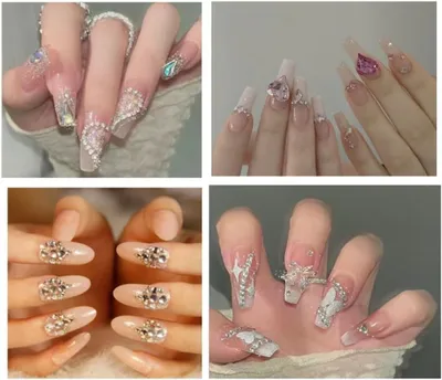 Productafbeelding van Nagelsteentjes Kristallen - Strass Steentjes Nail Art Kristallen - Nagelkunst Decoratie - Platte Achterkant Glas - 1440 stuks - AB Kristal