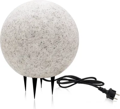 Obrázek produktu pro Kamenná kulová světla venkovní 25 cm vodotěsná a zimě odolná IP65 zahradní lampa venkovní, IP65 kabel 2m zahradní dekorace, zahradní světla s napájením