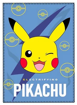 Produktbild von Nintendo Merchandising Pokémon Pikachu Polardecke Blau Blau One Size