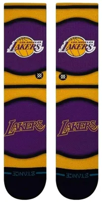 Image de Chaussettes Stance NBA Los Angeles Lakers Mini Ball Hardwood Classics pour Unisex