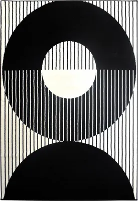 Image de Tapis tissé pour le salon et la chambre à coucher à motifs géométriques LYN1