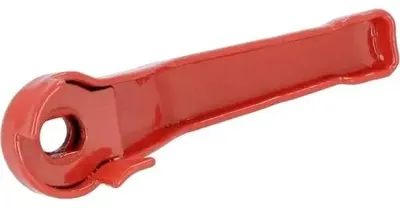 Immagine prodotto di cyclingcolors Maniglia per rubinetto a sfera, rossa, in acciaio, rubinetto monocomando, rubinetto di intercettazione, valvola di intercettazione, rubinetto a sfera, 1"