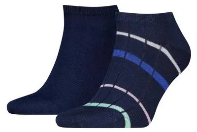 Produktbild von Tommy Hilfiger - Knöchelsocken für Herren (2er-Pack) NA1352 (39 EU - 42 EU) (Schwarz)