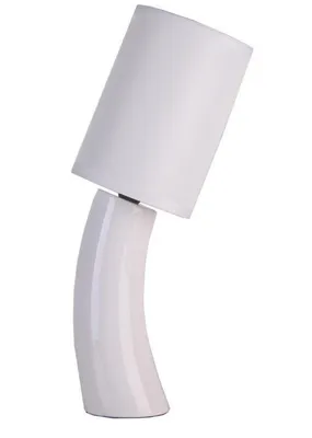 Produktbild von Keramik-Nachttischlampe mit Lampenschirm 2978 WHITE