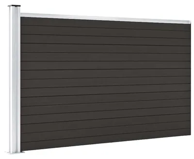 Produktbild von vidaXL Zaunelement WPC 175x105 cm Schwarz