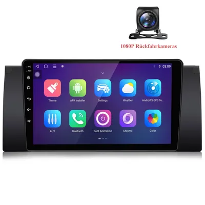 Produktbild von Android Autoradio mit Rückfahrkamera für BMW E39 1999-2005 Wireless CarPlay Android Auto 8Core 6+128GB 4G LTE GPS Navigation 9 Zoll