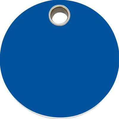 Produktbild von RedDingo Kunststoff Hundemarke mit individueller Gravur Kreis dunkelblau