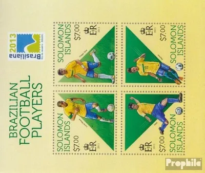 Produktbild von Briefmarken Salomoninseln 2013 Mi 2197-2200 Kleinbogen (kompl. Ausg.) postfrisch Fussballspieler