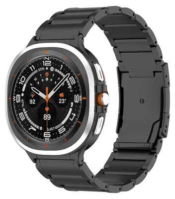 Produktbild von By Qubix Titanium Armband - Schwarz - passend für Samsung Galaxy Watch 8 - 40 mm / 44 mm