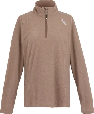 Productafbeelding van Regatta Great Outdoors fleece top Montes met 1/4 rits, model RG1953 (maat 36 EU), kleur mokka