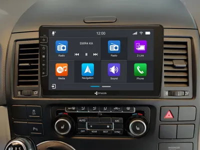 Image de Dynavin D8-T5 Flex | Système de navigation Android pour VW T5 Multivan avec écran tactile 9 pouces, DAB intégré, compatible Apple CarPlay et Android Auto