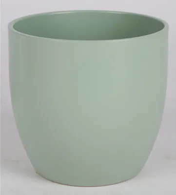 Produktbild von 14x Übertopf Keramik Töpfe Pflanzen Kübel Kräutergefäß Innen Gartenboxen Schalen