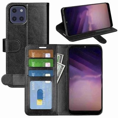 Immagine prodotto di Per Samsung Galaxy A03 Custodia del telefono cellulare nero sintetico Custodia cover protezione